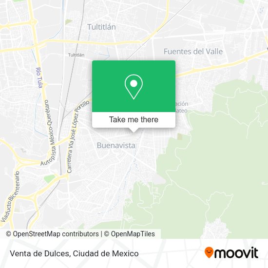 Venta de Dulces map