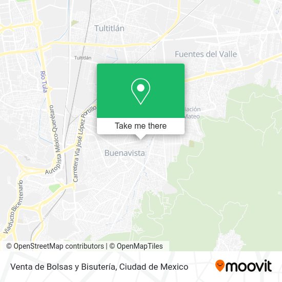 Mapa de Venta de Bolsas y Bisutería