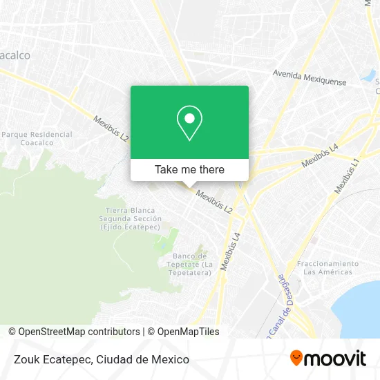 Zouk Ecatepec map