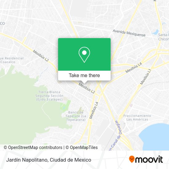 Jardín Napolitano map