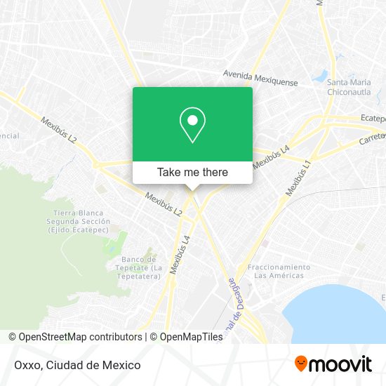 Mapa de Oxxo