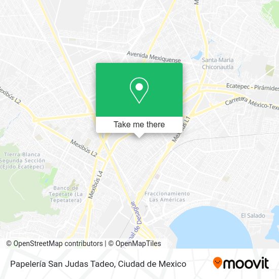 Papelería San Judas Tadeo map