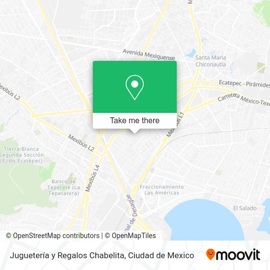 Mapa de Juguetería y Regalos Chabelita