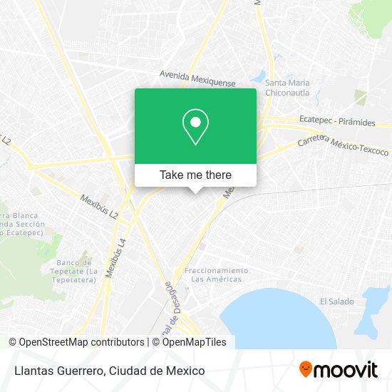 Llantas Guerrero map