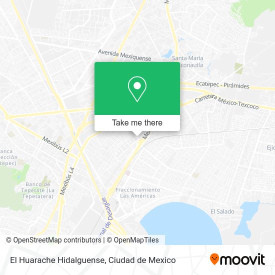 Mapa de El Huarache Hidalguense