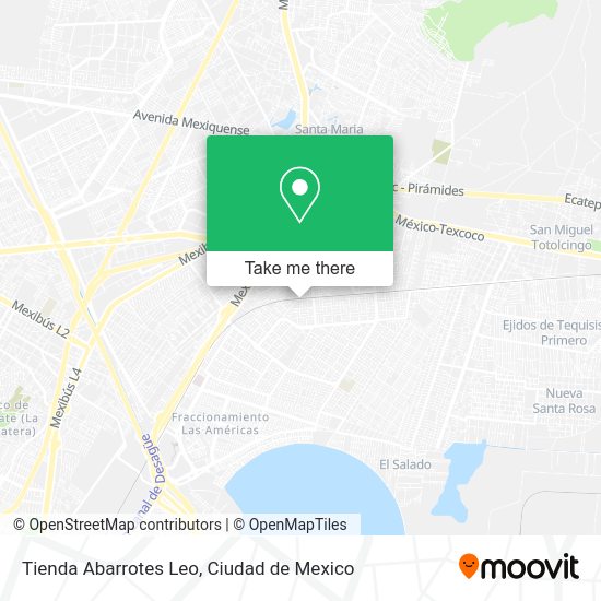 Mapa de Tienda Abarrotes Leo