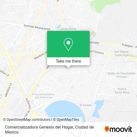 Mapa de Comercializadora Genesis del Hogar