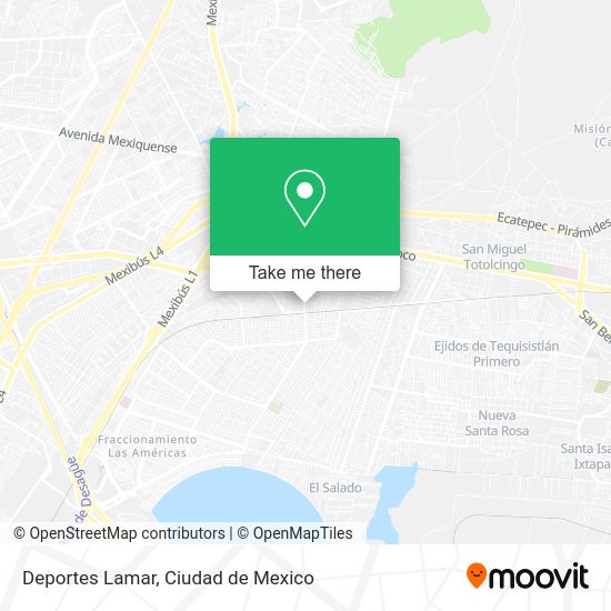 Deportes Lamar map