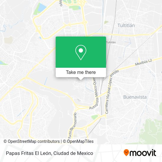 Papas Fritas El León map