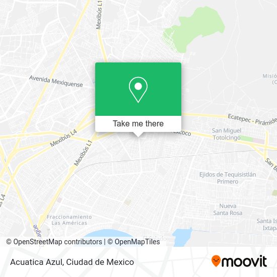 Mapa de Acuatica Azul