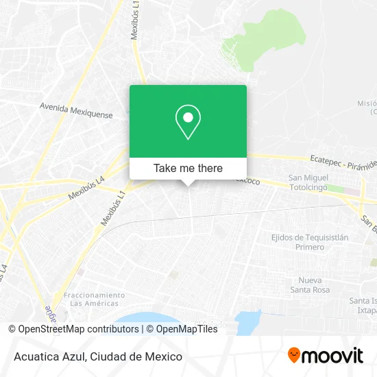Acuatica Azul map