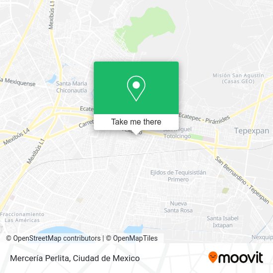 Mercería Perlita map
