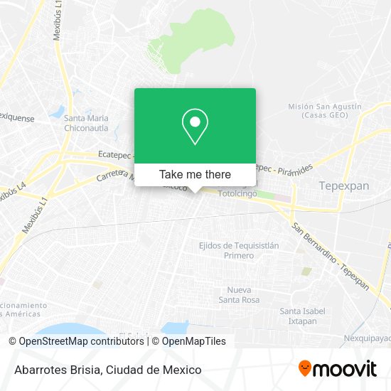 Abarrotes Brisia map
