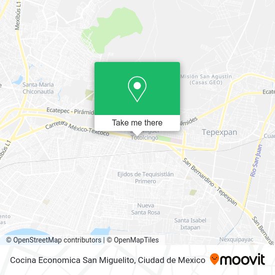 Cocina Economica San Miguelito map