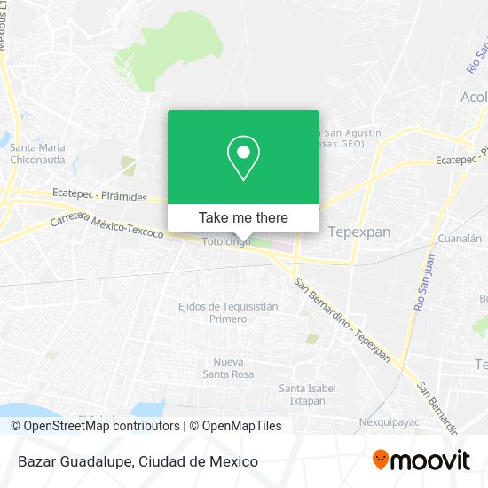 Mapa de Bazar Guadalupe
