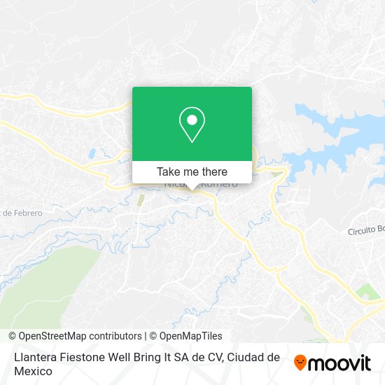Llantera Fiestone Well Bring It SA de CV map