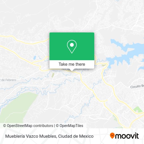 Mueblería Vazco Muebles map