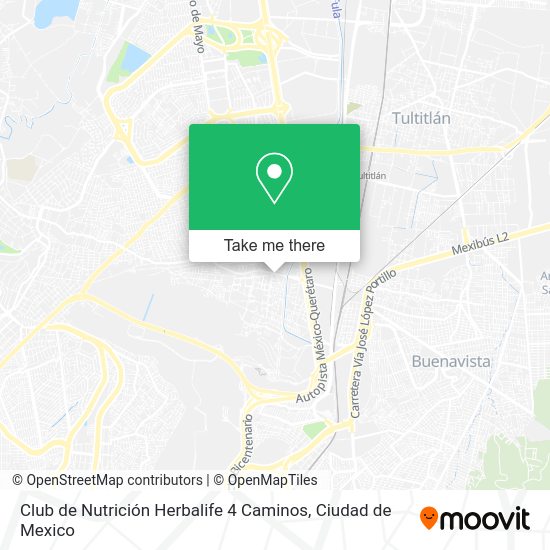 Club de Nutrición Herbalife 4 Caminos map