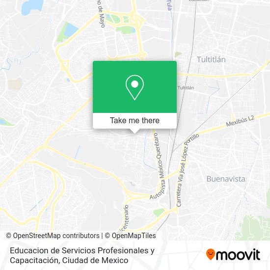 Educacion de Servicios Profesionales y Capacitación map