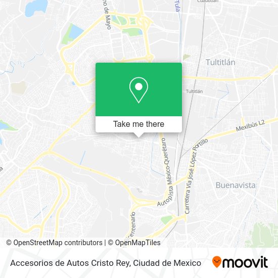 Accesorios de Autos Cristo Rey map
