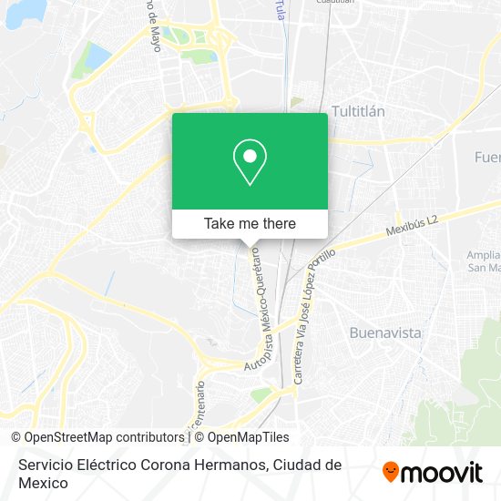 Servicio Eléctrico Corona Hermanos map