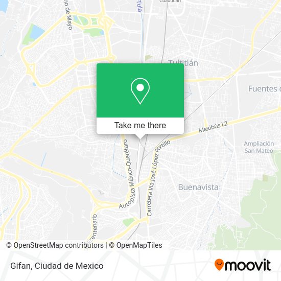 Mapa de Gifan