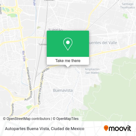 Autopartes Buena Vista map