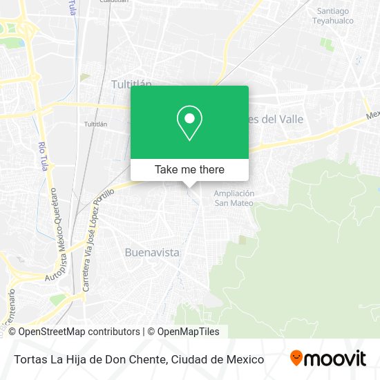 Mapa de Tortas La Hija de Don Chente