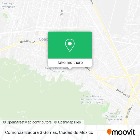 Comercializadora 3 Gemas map