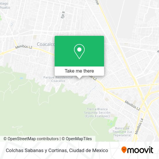 Colchas Sabanas y Cortinas map