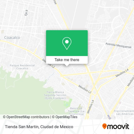 Tienda San Martín map