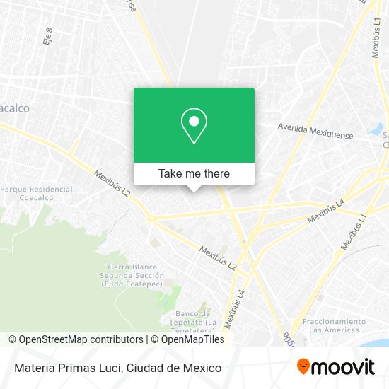 Mapa de Materia Primas Luci