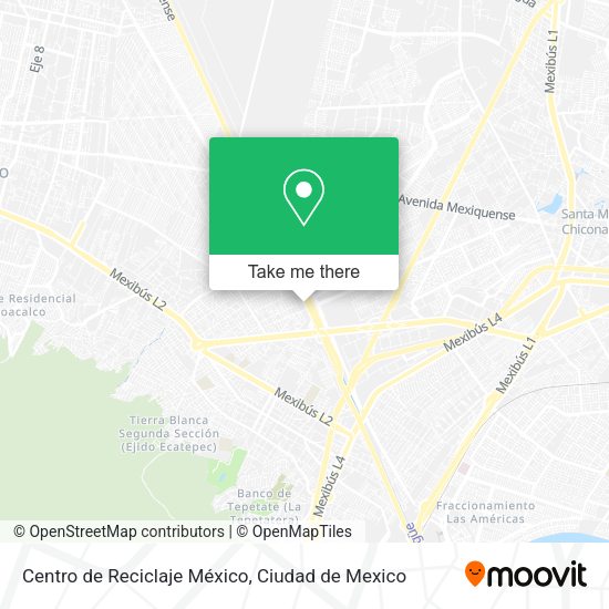 Centro de Reciclaje México map