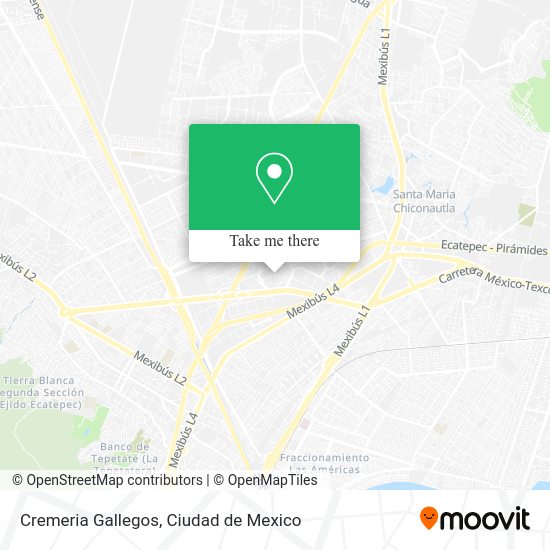 Mapa de Cremeria Gallegos