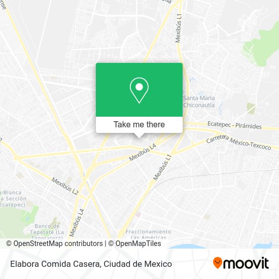 Mapa de Elabora Comida Casera
