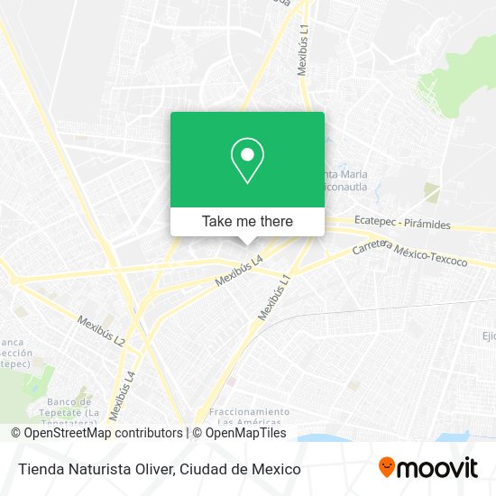 Mapa de Tienda Naturista Oliver