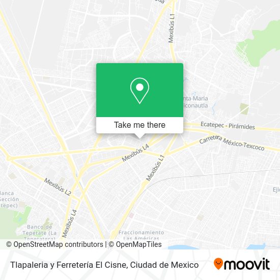 Mapa de Tlapaleria y Ferretería El Cisne