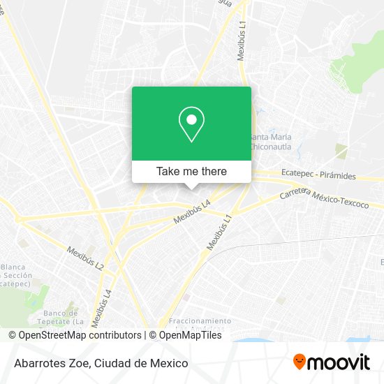 Mapa de Abarrotes Zoe