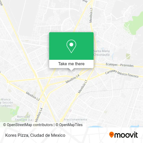 Kores Pizza map