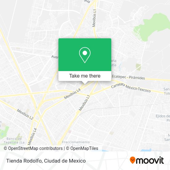 Mapa de Tienda Rodolfo