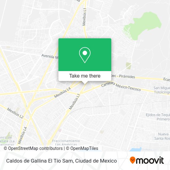 Caldos de Gallina El Tío Sam map