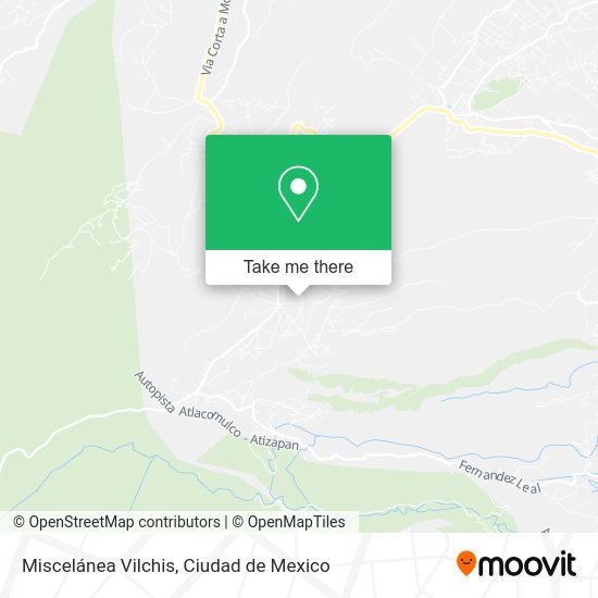 Mapa de Miscelánea Vilchis