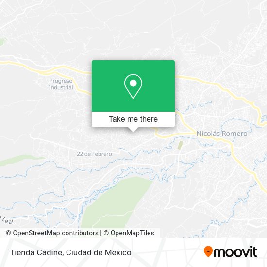 Tienda Cadine map