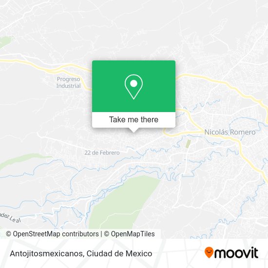 Antojitosmexicanos map