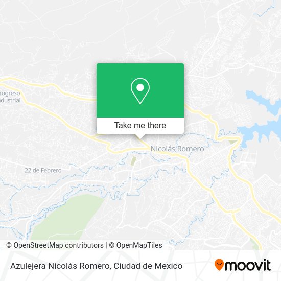 Azulejera Nicolás Romero map
