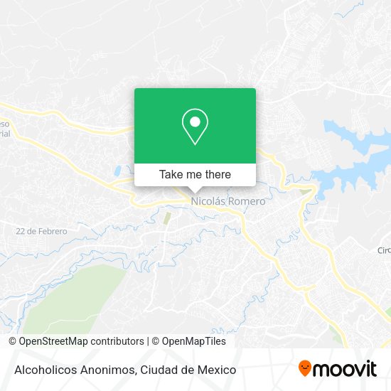 Alcoholicos Anonimos map