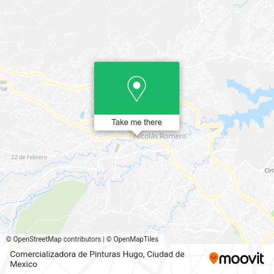 Mapa de Comercializadora de Pinturas Hugo