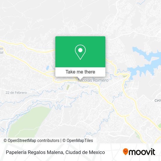 Mapa de Papelería Regalos Malena