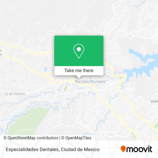 Especialidades Dentales map