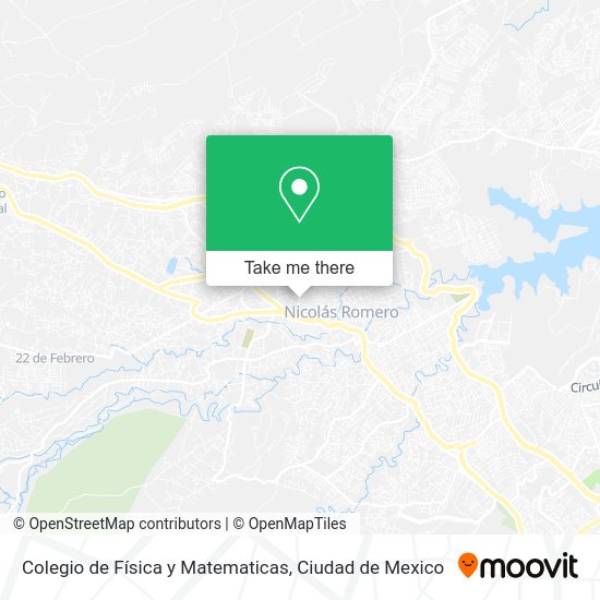 Mapa de Colegio de Física y Matematicas